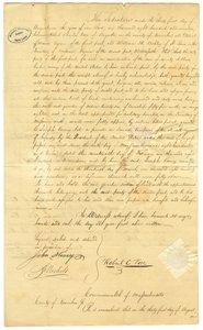 Land Comprises Southeast Quarter of Section 26, Township 55 North, Range 18 West, in the Tract Appropriated for Military Bounties in Missouri Territory by Unbekannt Unbekannt